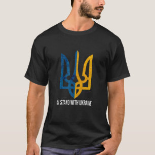 Jag står på Ukrainas Flagga övre Ukraina-Ukraina T Shirt
