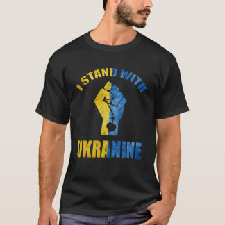 Jag står på Ukrainas Flagga T Shirt