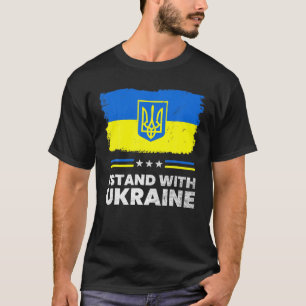 Jag står på Ukrainas Flagga Ukrainas Flagga Ukrain T Shirt