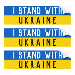Jag står på Ukrainas politiska sida Bildekal
