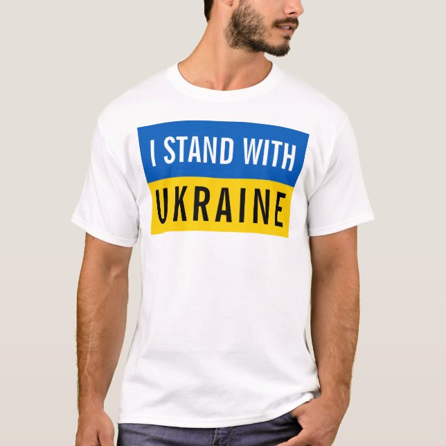 Jag står på Ukrainas politiska sida T Shirt (Framsida)