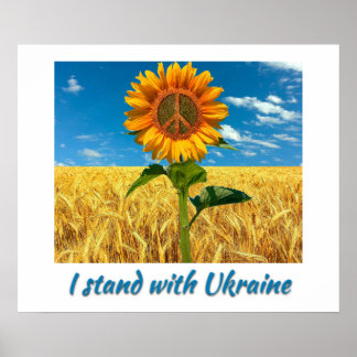Jag står på Ukrainas Poster