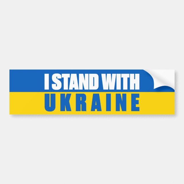 Jag står på Ukrainas sida Bildekal (Framsidan)