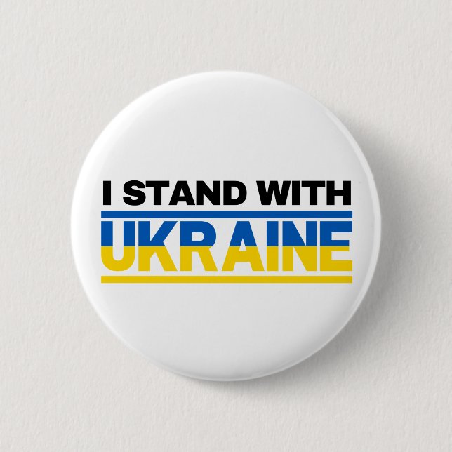 Jag står på Ukrainas sida Knapp (Framsida)