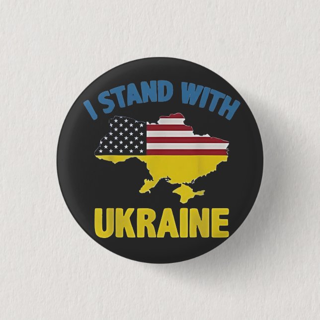 Jag står på Ukrainas sida Knapp (Framsida)