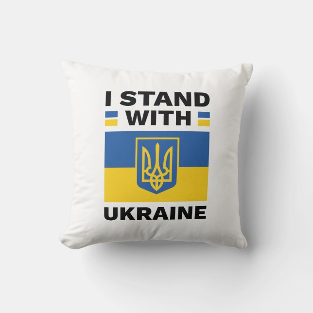 Jag står på Ukrainas sida Kudde (Framsida)