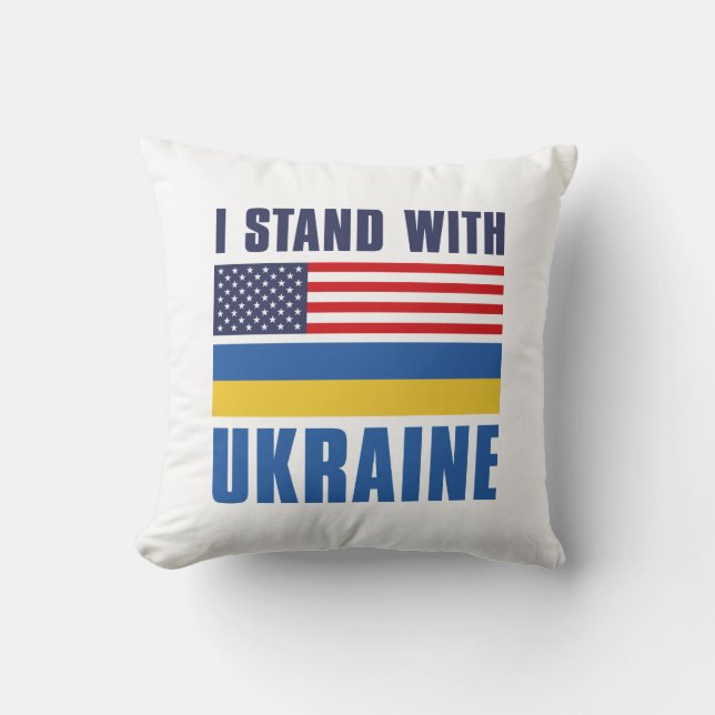 Jag står på Ukrainas sida Kudde (Framsida)