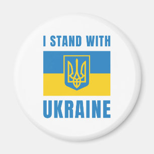 Jag står på Ukrainas sida Magnet