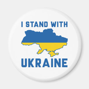 Jag står på Ukrainas sida Magnet