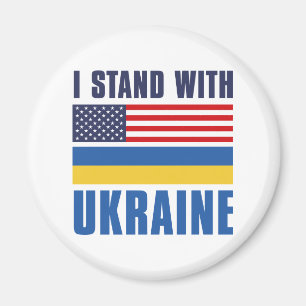 Jag står på Ukrainas sida Magnet