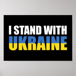Jag står på Ukrainas sida Poster