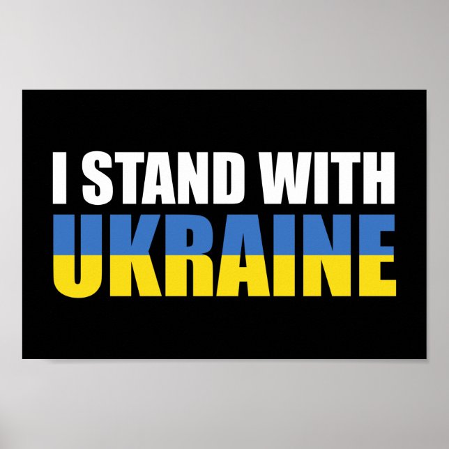 Jag står på Ukrainas sida Poster (Framsidan)