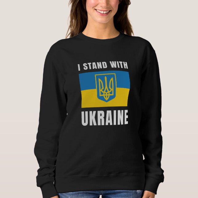 Jag står på Ukrainas sida T Shirt (Framsida)