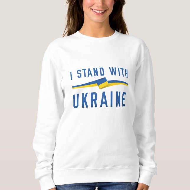 Jag står på Ukrainas sida T Shirt (Framsida)