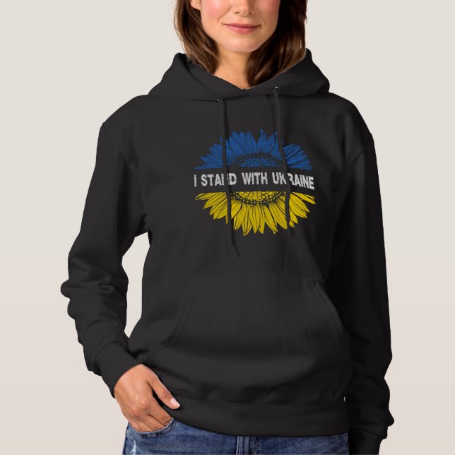 Jag står på Ukrainas sida T Shirt (Framsida)