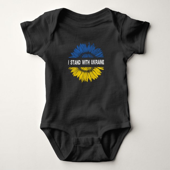 Jag står på Ukrainas sida T Shirt (Framsida)