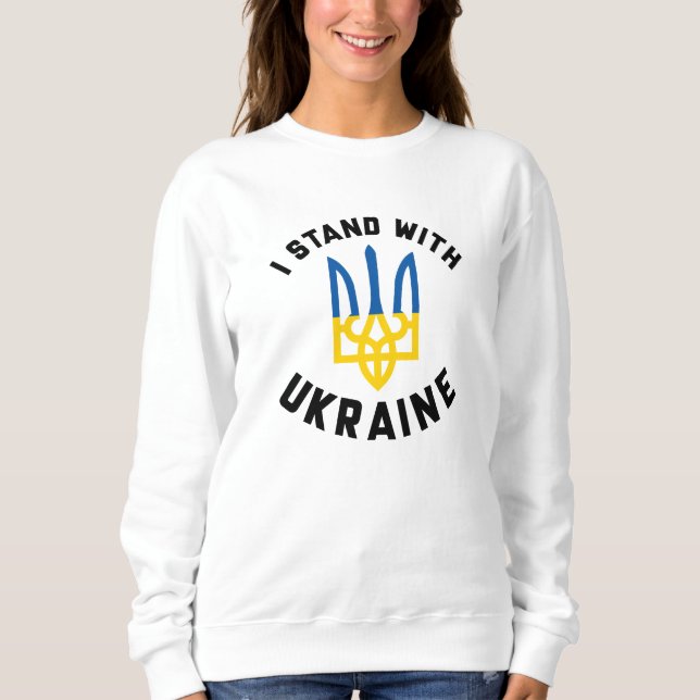 Jag står på Ukrainas sida T Shirt (Framsida)