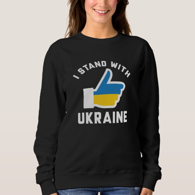 Jag står på Ukrainas sida T Shirt (Framsida)