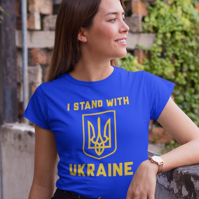 Jag står på Ukrainas sida T Shirt (Skapare uppladdad)