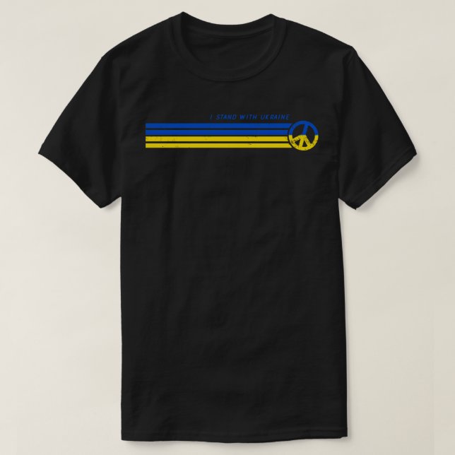 Jag står på Ukrainas sida T Shirt (Design framsida)