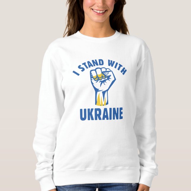 Jag står på Ukrainas sida T Shirt (Framsida)