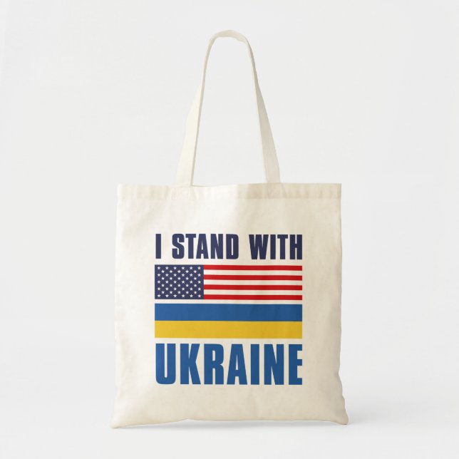 Jag står på Ukrainas sida Tygkasse (Framsidan)