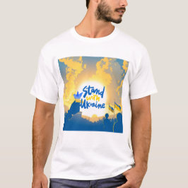 Jag står på Ukrainas sida - visa ert stöd. T Shirt