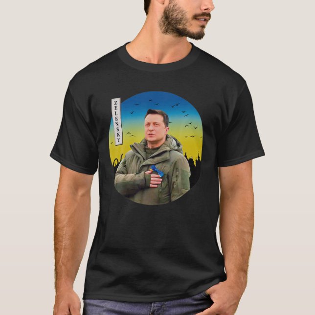 Jag står på Ukrainas underbara ukrainska Farmer St T Shirt (Framsida)