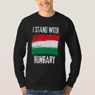 Jag står på Ungerns Flagga ungerska Flagga T Shirt