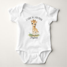 “Jag står rak och stolt” Söt Safari-Giraff Babyklä