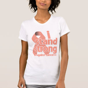 Jag står starkt mot livmoder- cancer t-shirt