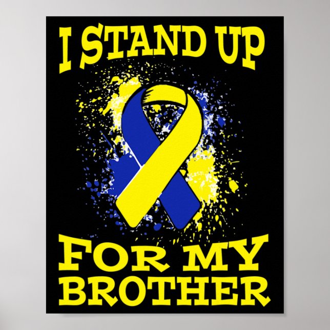 Jag står upp för min syndrom med broder poster (Framsidan)