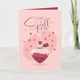 Jag stavar på dig Kärlek Potion Valentine Helgkort