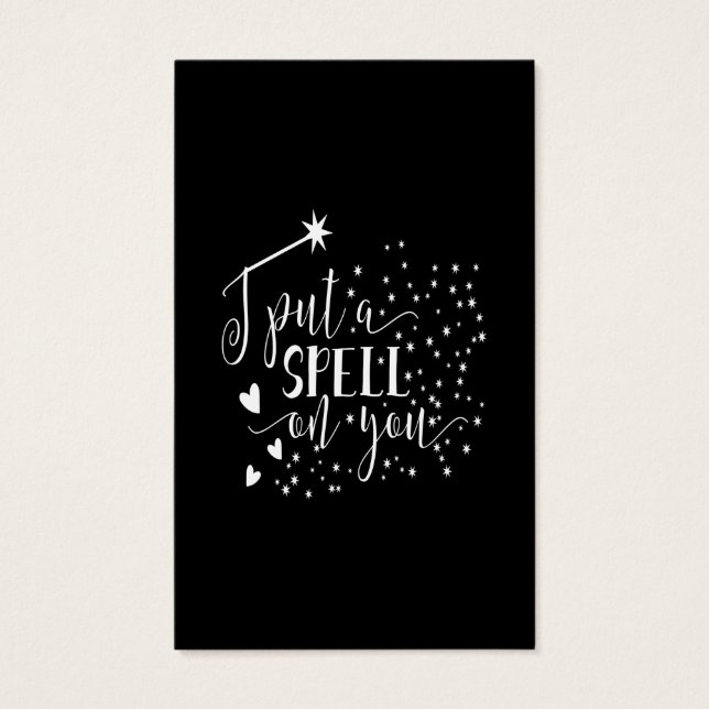 Jag stavar på dig visitkort (Framsida)