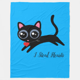 Jag Steal Hearts Cute Kattunge Gift Fleecefilt