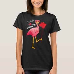Jag steal Hearts Flamingo Valentine Day Cites T Shirt