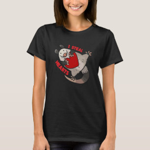 Jag Steal Hearts opossum Valentines day Boys Kids T Shirt