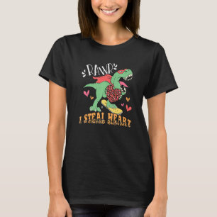 Jag Steal Hearts Trex Dino Pojke Trex Valentine T Shirt