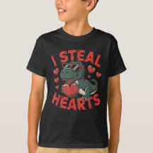 Jag steal Hearts Trex Dino Valentine Day