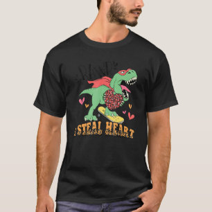 Jag Steal Hearts Trex Kärlek Mitt hjärta leopard D T Shirt