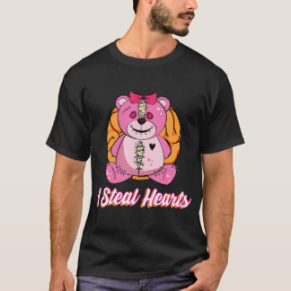 Jag Steal Hearts Valentines day Zombie Teddy T Shirt