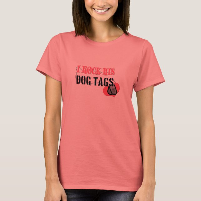 Jag sten hans hundbrickor t-shirt (Framsida)