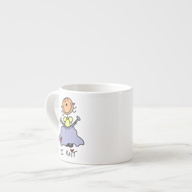 Jag stickar espressomugg (Framsida vänster)