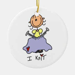 Jag sticker julgransprydnad keramik
