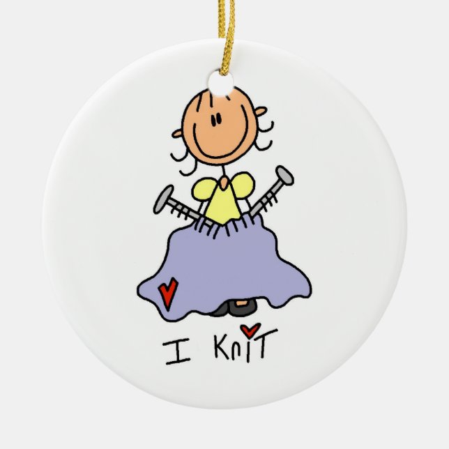 Jag sticker julgransprydnad keramik (Framsidan)