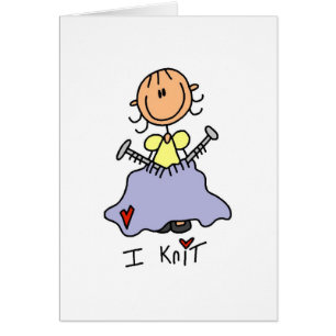 Jag sticker stick figurTshirts och gåvor Hälsningskort