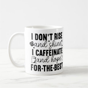 Jag Stiger Inte Och Lyser Upp Jag Kaffeinat – Roli Kaffemugg