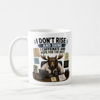 Jag Stiger Inte Upp Och Lyser Utan Kaffeinerar Kaffemugg