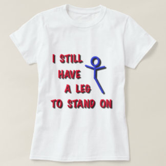 Jag stillar har en lägga benen på ryggen som ska tee shirt
