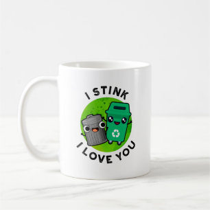Jag Stink I Kärlek You Funny Sopor Pun Kaffemugg